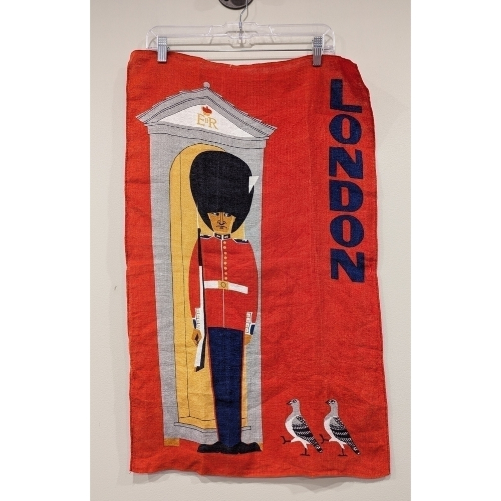 Buckingham Palace Guard Irish Linen Banner or Decorative Hand Towel